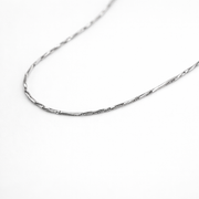 Textured Twisted Box Silver Chain
