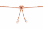 Adjustable Rosegold Diamond Tennis Bracelet