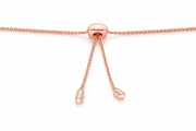 Adjustable Rosegold Diamond Tennis Bracelet