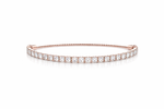 Adjustable Rosegold Diamond Tennis Bracelet