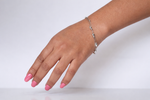 Delicate Silver Bead Chain Bracelet