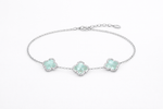 Clover Charm Silver Bracelet