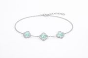 Clover Charm Silver Bracelet