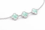 Clover Charm Silver Bracelet