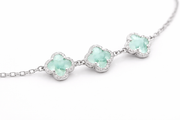 Clover Charm Silver Bracelet