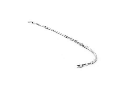 Elegant Silver Butterfly Bracelet