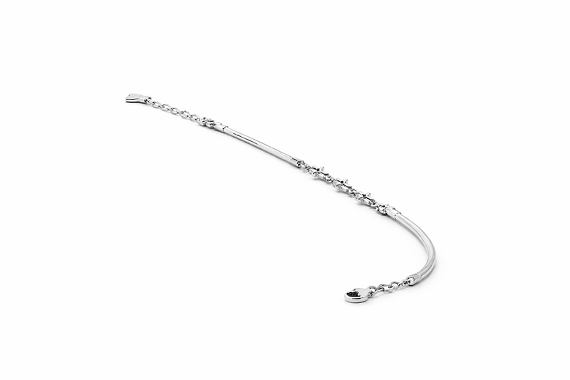 Elegant Silver Butterfly Bracelet