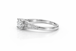Diamond Split Band Engagement Ring
