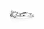 Open Heart Pavé Ring